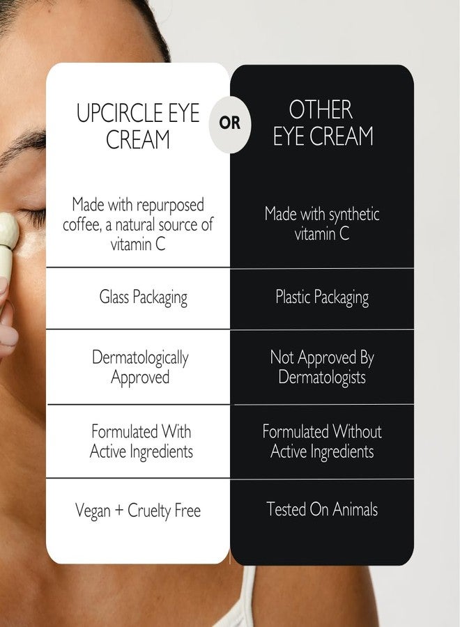 UpCircle Eye Cream With Coffee And Hyaluronic Acid 0.5 FL OZ - For Dark Circles, Puffiness + Wrinkles - Glycerin, Maple Bark + Cucumber Extract - Natural, Vegan + Cruelty-Free - Image 5